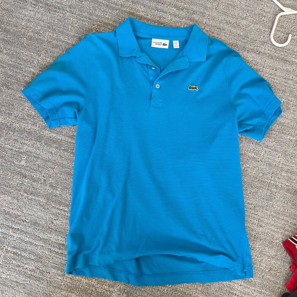 Lacoste Sport Blue Polo Shirt Men’s Size L